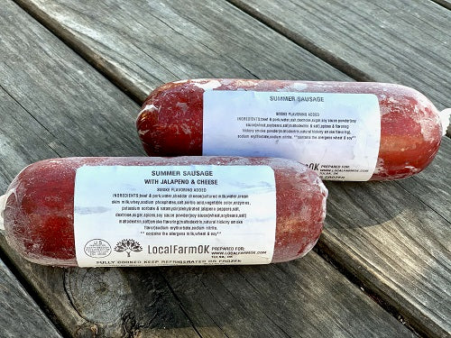 Summer Sausage - Cheddar & Jalapeno 1 lb